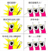 A:我们是谁？Q:我们是九五至尊VI人！我们在开年中会！